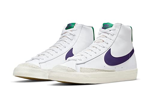 Image of Nike Blazer Mid '77 VNTG We Reptile, Men's Basketball Shoe, White Purple, 8 US
