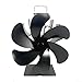 ventilador de chimenea de 6 aspas para una circulación eficaz del calor y ahorro de combustible Imagen de ventilador de chimenea de 6 aspas para una circulación eficaz del calor y ahorro de combustible