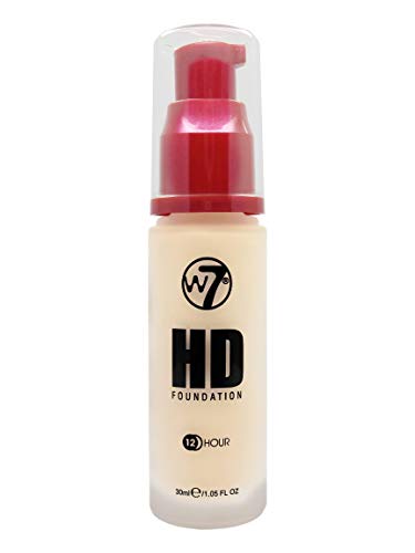 W7 | Foundation | HD Foundation - Porcelain | Light to Medium Coverage, Lightweight and Long Lasting