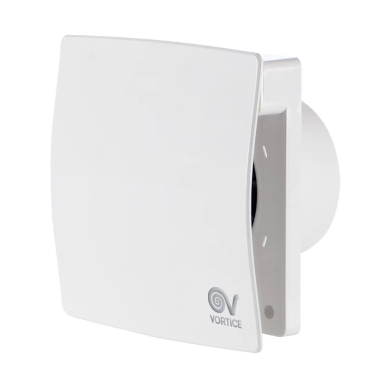 Vortice Mex 120/5'' LL 1S – Aspiratore Bagno e Cucina Elicocentrifugo da Muro 120mm, Ventilatore di Scarico con Controllo Touch, Installazione a Parete, Portata Massima 90m3/h - 13,8x19,3x19,3 cm