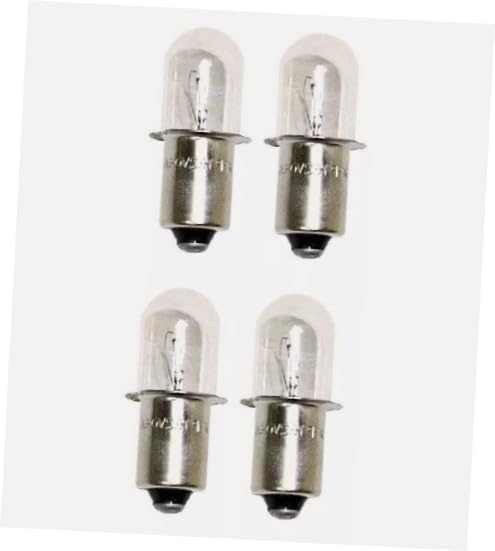 4 Pcs Replacement Xenon Bulbs Compatible with Craftsman 19.2 Volt Flashlight/Worklight - Rk21