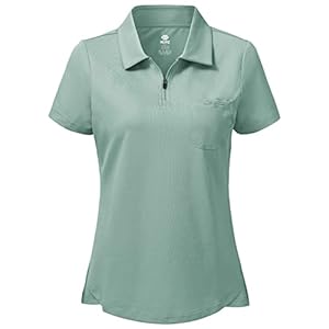 Polos Manches Courtes pour Femmes Sport Polos de Golf Tennis Confortables Shirts Vert XXL