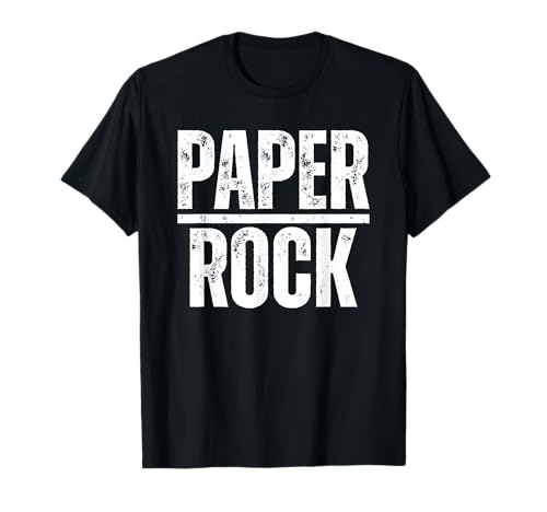 Paper Beats Rock Funny Saying Men Women Teen Kids Boys Girls T-Shirt
