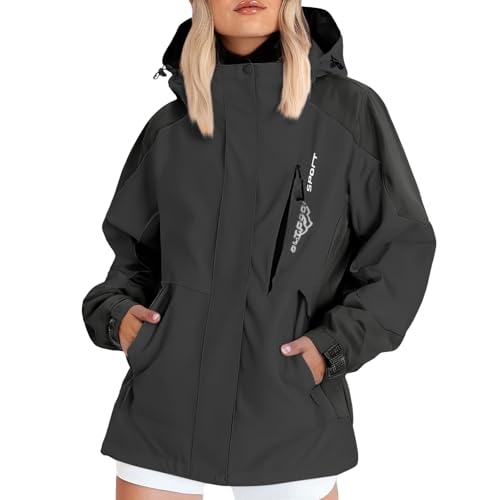 Shffuw Chaqueta Cortavientos Mujerchubasquero de femenina para cada ocasión: impermeable y traje cortavientos. Traje Impermeable Mujerchubasquero Ciclismo (Black, XXXXL)