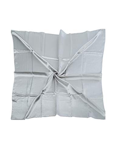 Letuwj - Pañuelo de seda para mujer gris claro Talla única Cover