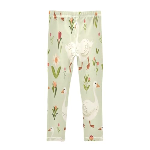 Toddler Girls Leggings Printed Yoga Pants Leggings Gooses Flower for Kids2