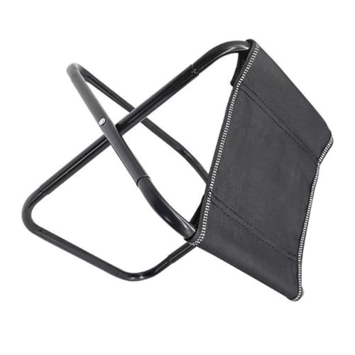 MAGICLULU Portable Folding Stool Chairs Outdoor Chairs Outdoor Stool Camping Supplies Steel Black