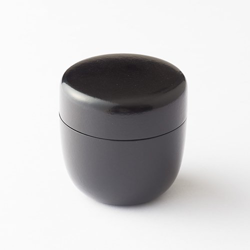 Large Black Natsume Matcha Canister