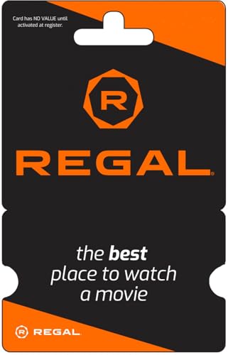 Image of Regal Entertainment Physical Gift Card -$100