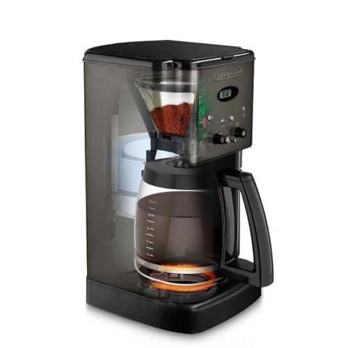Image of Cuisinart Stainless Steel 12-Cup Coffee Machine, Black Stainless Steel DCC-1220BKS