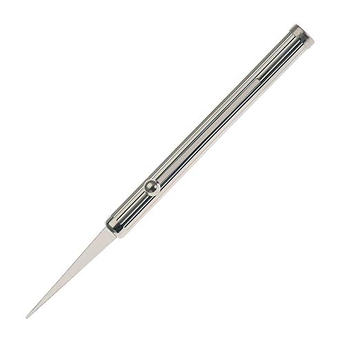 H.Bauer jun. tragbarer wiederverwendbarer Zahnstocher Fadendekor 925 Sterling Silber für unterwegs mit einziebarer Silber Spitze 4.8 cm Cover