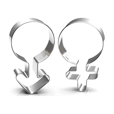 ZDYWY Male Female Signs Symbol Shaped Cookie Cutters Cover