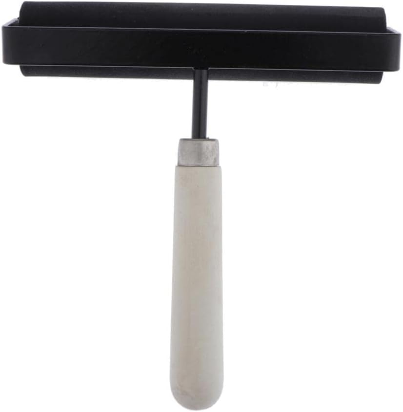 Rubber Roller Brayer for Art Crafts Painting - weight and Inking Tool, Perfect for Printmaking and Oil Painting - for ts and Crafters - 8 inch