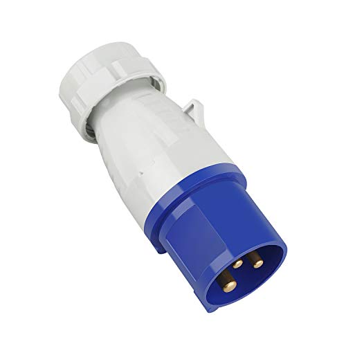 M EGA MEGACUBE 16A 200V - 250V Fiche mâle IP44 2P+E poles, 6 heures Position, bleu