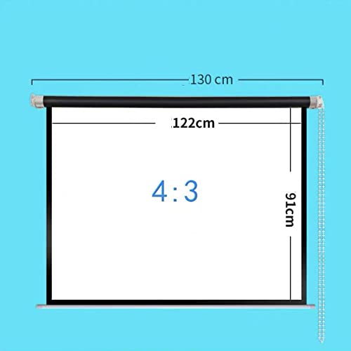 Pantalla de proyección manual de techo 60 pulgadas 4:3 miniatura 5