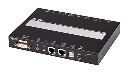 ATEN CN9600 Conmutador KVM a través de IP de un solo puerto DVI de 1 puerto remoto