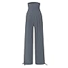 2025 Linen Wide Leg Pants Women Summer Casual Draw... #3