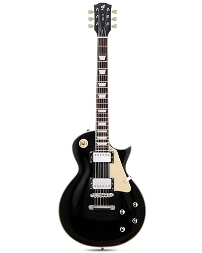 Fesley LP - Guitarra eléctrica con parte superior arqueada: 39 pulgadas de cuerpo sólido con cuerpo de...