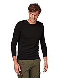 pullunder aus dicker wolle stricken  TOM TAILOR Herren 30228800910 Pullover, Schwarz (Schwarz 2999), X-Large