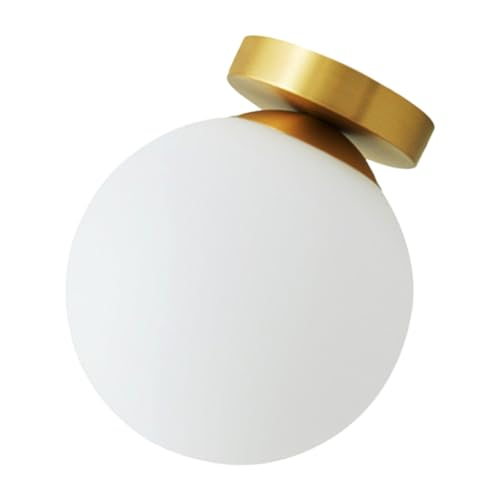 Plafonnier verre rond pour chambre et couloir apportant une lumière douce