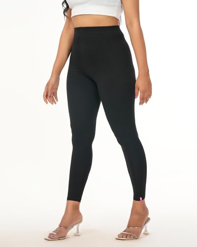 Image of Loveit Womens Solid Viscose Slim Fit Ankle Length Leggings