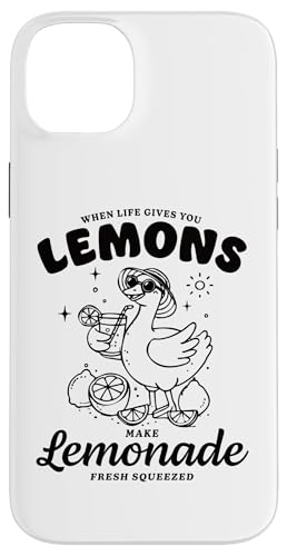 When Life Gives You Lemons Make Lemonade Duck ���p���� �X�}�z�P�[�X iPhone 14 Plus �p