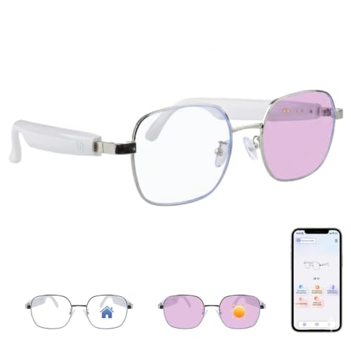Image of 2026 AI Smart Glasses, Real-Time Translation, Photochromic Lenses | Bluetooth 5.4 Touch Control Voice Assistant Open-Ear Music & Hands-Free Calls Lightweight Design Travel Meet Work Business
