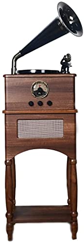 VSDEXR Tourne-Disque rétro, Gramophone, Haut-parleurs Bluetooth rétro Corne Platine Vinyle en Bois Massif Tourne-Disque… - Les Beatles, Paul McCartney, John Lennon, RIngo Starr, George Harrison VSDEXR Tourne-Disque rétro, Gramophone, Haut-parleurs Bluetooth rétro Corne Platine Vinyle en Bois Massif Tourne-Disque…
