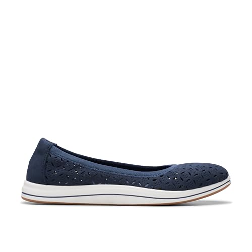 Clarks CloudSteppers Women's Breeze Roam, Navy Textile, 7 Medium US by Clarks - Image 2