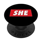 SHE - Frauenrechtsbewegung - Motivierend PopSockets mit austauschbarem PopGrip