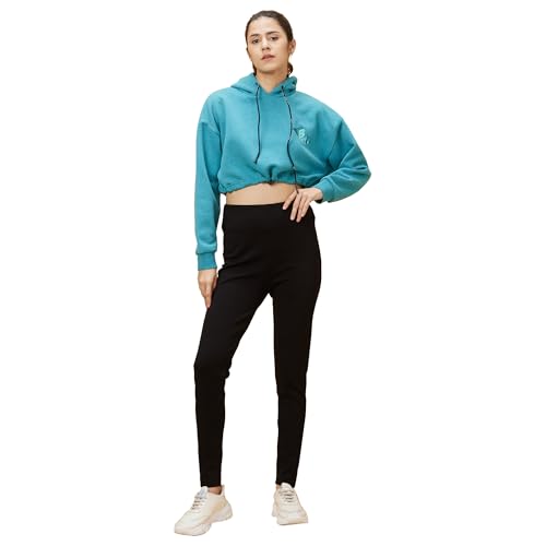 Image of Being Human Red Easy Fit Long Sleeves Detachable Women's Hoodie Clothing