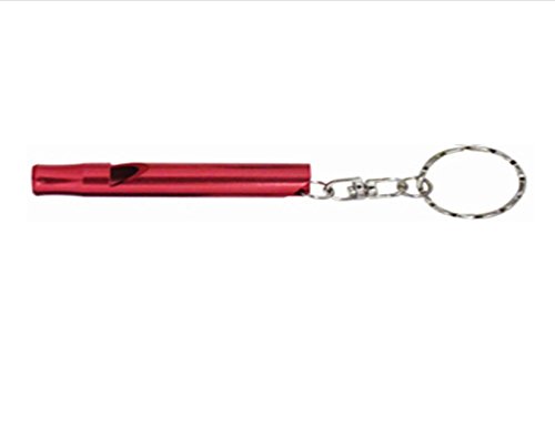 Bison Small Red Emergency Whistle/Survival Whistle Keychain #TOP21