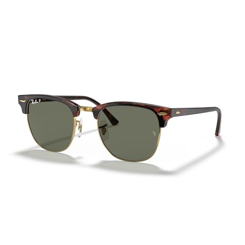 Image of Ray-Ban RB3016F Clubmaster Low Bridge Fit Square Sunglasses for Men for Women