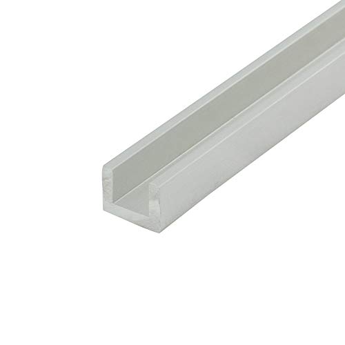 Outwater Mill Finish 5/16'' Inside Dimension Aluminum U-Channel 46'' Length (Pack of 3) Alu148-M C-Channel