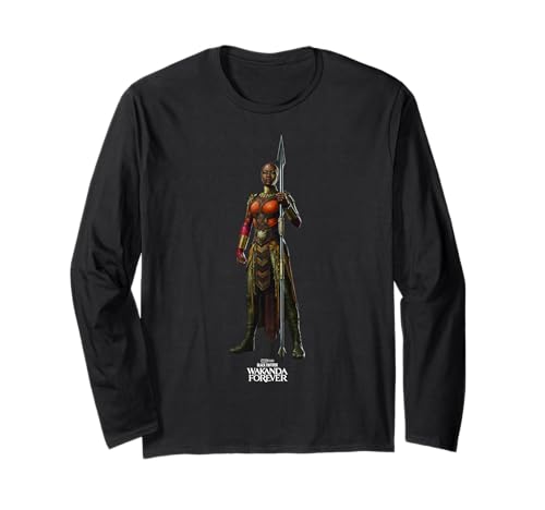 T-shirt Marvel Black Panther manche longue t-shirt Okoye Wakanda Forever poster homme femme