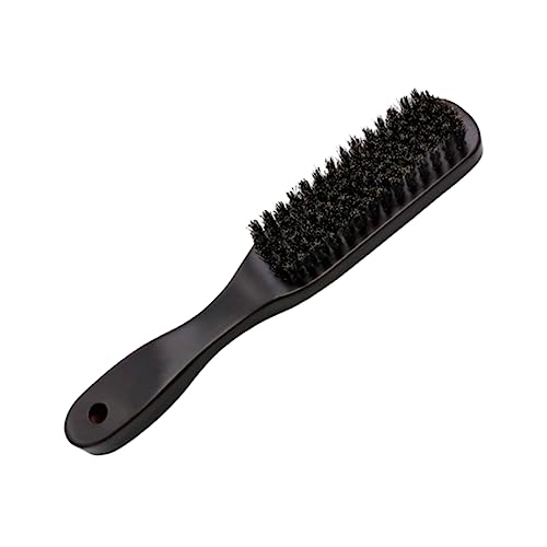 Outanaya Beard Comb for Men Beard Cleaning Bristle Hairdressing Tool Wooden Handle for Grooming