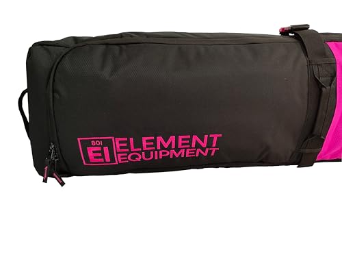 Element Equipment Wheeled Padded Snowboard Bag Ultimate Double - Premium High End Double Roller Travel Bag 177 Bar B Pink Ripstop