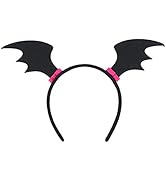 Beaupretty Bat Wing Headband, Cloth Hairband Bat Dress up with Wings Head Band for Halloween part...