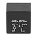 JD1914 12V Automotive Relay, Black Waterproof Lighting Controller, 4-5 Pin Copper Construction, Model JD1914 (5Pin 80A 12V)