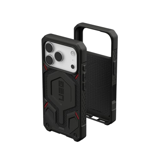 Image of Urban Armor Gear UAG Monarch Pro Magnetic Compatible, Rugged Heavy Duty Shockproof Military Grade Protective Case /Cover Designed for iPhone 17 Pro (2025) - Kevlar Black