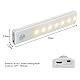 Vicloon LED Sensor Licht, 3 Stück Wiederaufladbar Warmweiß Schranklicht mit Bewegungsmelder & Magnetstreifen, LED Schrankbeleuchtung für Küche, Kleiderschrank, Treppe, Schublade, Dachboden, Flur…