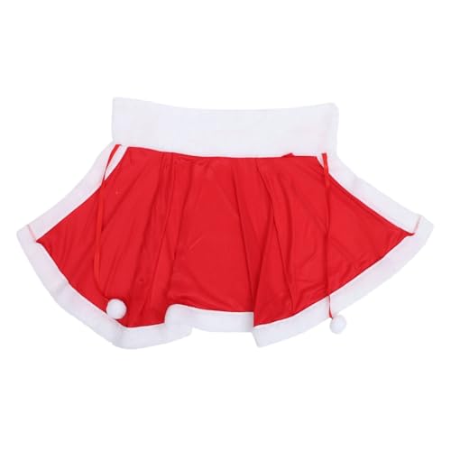 Hohopeti Chal Navideño Rojo para Mujer con Elástico y Diseño Festivo Mantón de Peluche y Duradero para Vestidos Navidad