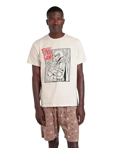 Star Wars Pijama Hombre Verano 100% Algodón - Pijama Manga Corta Lino Cut para Hombre – Pantalón Corto con Cinturilla Ajustable Estampado – Tejido SUA | Ya disponible en tu tienda friki favorita! En mundofriki.es!