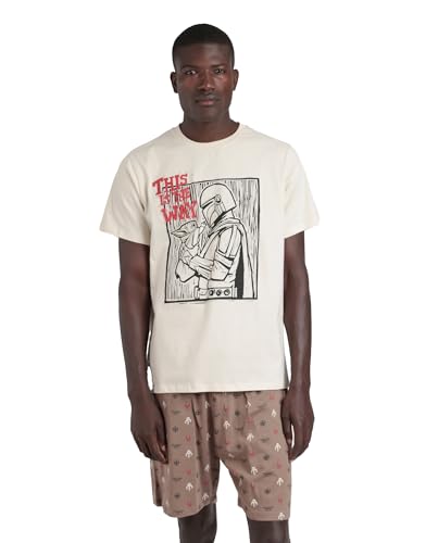 Star Wars Pijama Hombre Verano 100% Algodón - Pijama Manga Corta