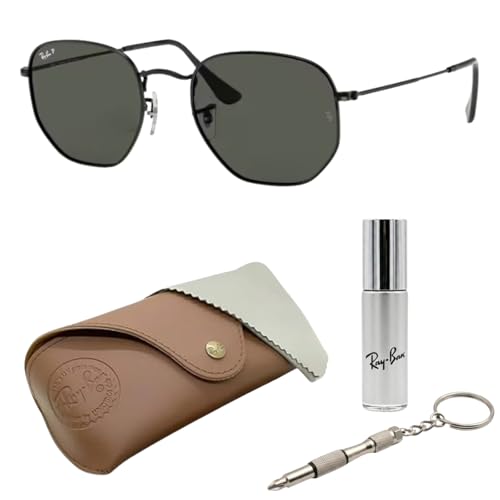 Image of Ray-Ban RB3548N HEXAGONAL FLAT LENSES Square-Round Shape Sunglasses for Men & Women with Official Eyewear Kit