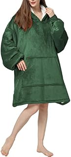 Famulily Oversized Blanket Hoodie Warm Long Fluffy Fleece Hoodies for Women Men