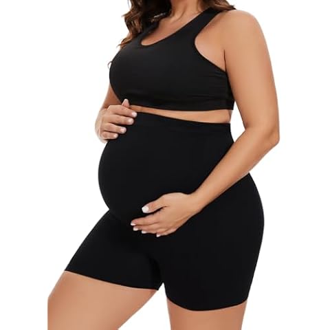KUNINDOME Maternity Support Womens Underwear Over Bump, Black, XX-Large Cover