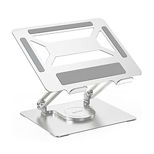 BoYata Verstellbarer Laptopständer 360° Drehbar Silber