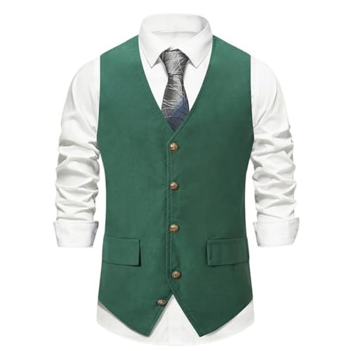 Chaleco vintage hombre casual chalecos vestir informales cuello V