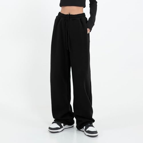 Womens Wide Leg Sweatpants Casual Loose Yoga Pants Comfy Lounge Joggers Baggy Sweatpants Pockets3